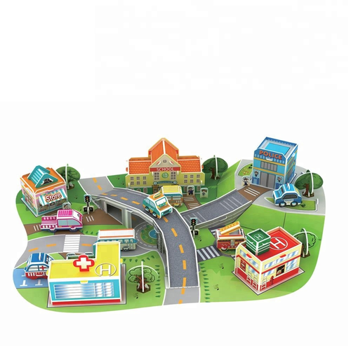 Miniature 3D Puzzle / Mini Theme City Miniature / Mini theme Engineering Mobilization