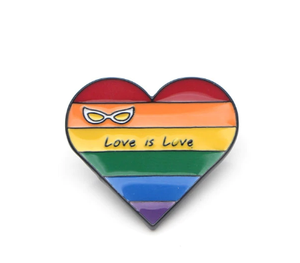 Love is Love rainbow LGBT Pins