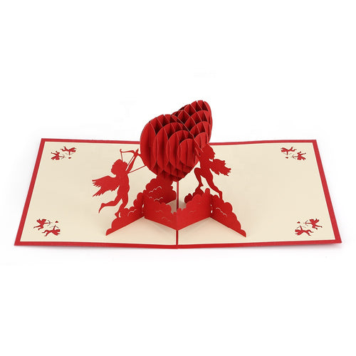 Cupid design Valentine day Pop up card