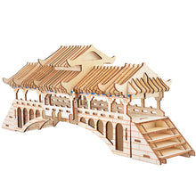 Load image into Gallery viewer, 3D Covered Bridge Wooden puzzle