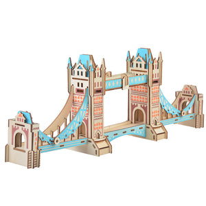 3D London Tower Bridge Wooden Puzzle