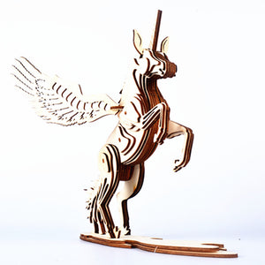 3D Unicorn Wooden Puzzle