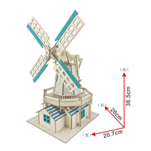 Load image into Gallery viewer, 3D Windmill Wooden Puzzle