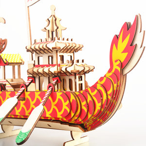 3D  Chinese Dragon Boat Puzzle