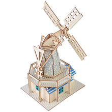 Load image into Gallery viewer, 3D Windmill Wooden Puzzle
