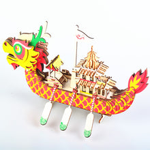 Load image into Gallery viewer, 3D  Chinese Dragon Boat Puzzle