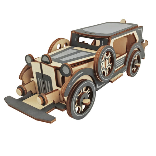 Ford V8 Model Vintage Classic Car 3D Wooden Puzzle