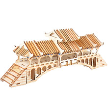 Load image into Gallery viewer, 3D Covered Bridge Wooden puzzle