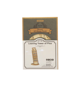 3D Leaning Tower of Pisa Wooden Puzzle