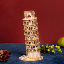 Load image into Gallery viewer, 3D Leaning Tower of Pisa Wooden Puzzle