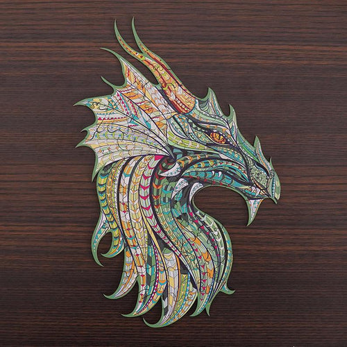 Wooden Jigsaw Puzzles Mysterious Dragon Design