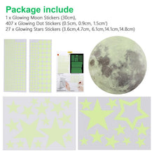 Load image into Gallery viewer, Luminous Sticker Stars And Moon Planet Space Wall Stickers Decal