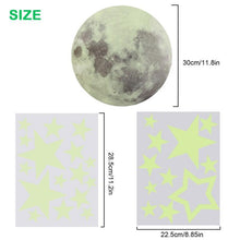 Load image into Gallery viewer, Luminous Sticker Stars And Moon Planet Space Wall Stickers Decal