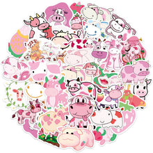 Load image into Gallery viewer, Strawberry milk Cow Stickers