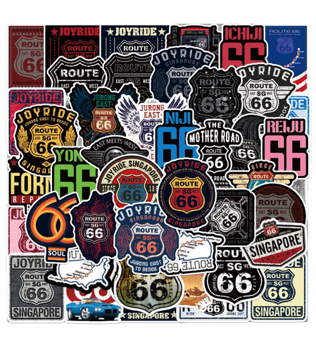 Highway 66 Stickers