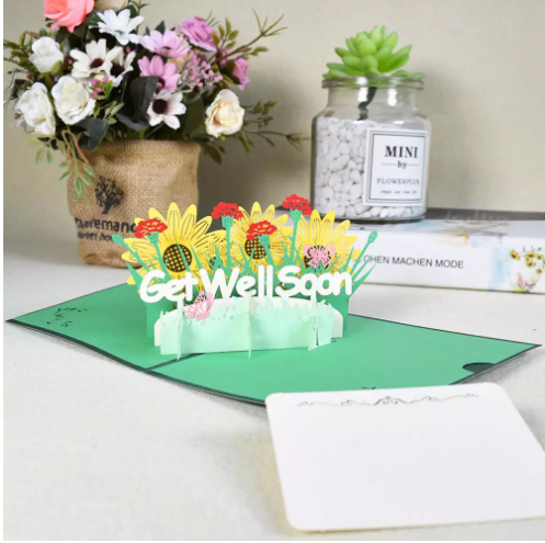 Get well Pop up card