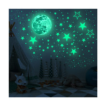 Load image into Gallery viewer, Luminous Sticker Stars And Moon Planet Space Wall Stickers Decal