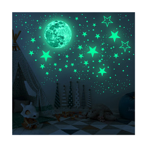 Luminous Sticker Stars And Moon Planet Space Wall Stickers Decal