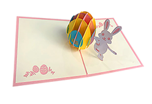 Load image into Gallery viewer, Easter Bunny Pop up card