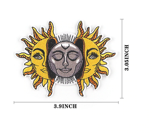 Sun and Moon Iron on Patch