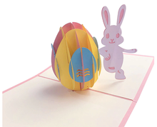 Load image into Gallery viewer, Easter Bunny Pop up card