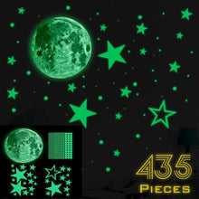 Load image into Gallery viewer, Luminous Sticker Stars And Moon Planet Space Wall Stickers Decal