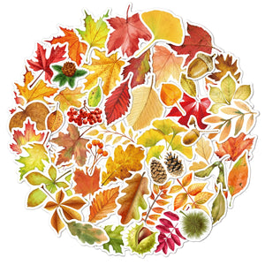 Marble Leaf Sticker