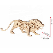 Load image into Gallery viewer, Mini Lion 3D Wooden Wooden Puzzle