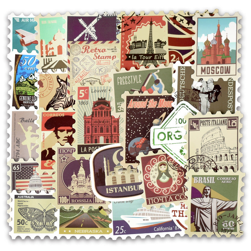 Traveling Stamp Sticker