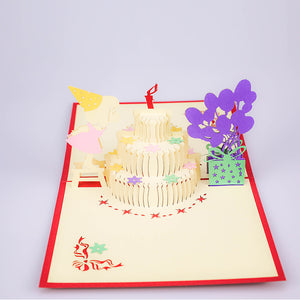 Baby Girl Birthday Pop Up Card