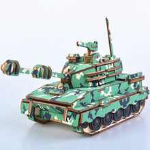 Load image into Gallery viewer, Military Army Tank 3D Wooden Puzzle