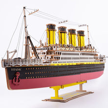 Load image into Gallery viewer, Titanic Model 3D Wooden Puzzle