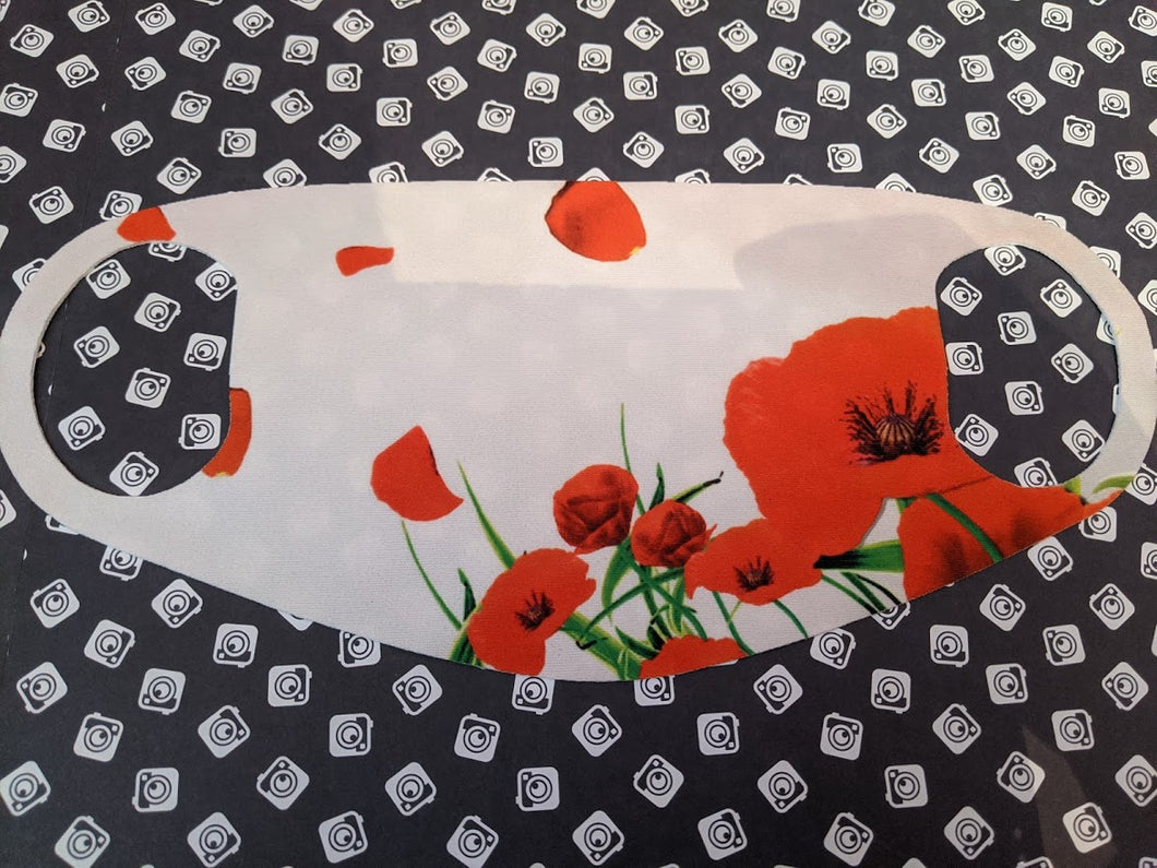 Poppies Flowers Mask